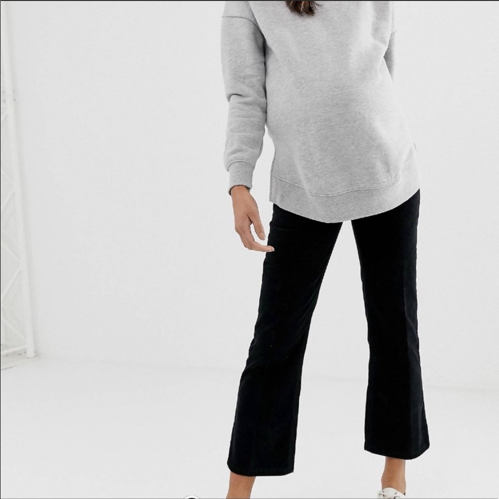 ASOS maternity over the bump kick flare corduroy